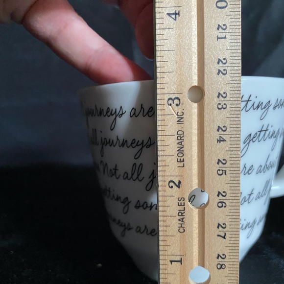 Hallmark Mug and Saucer Set "Not all Journeys Are About GettingSomehwere. - Picture 12 of 12